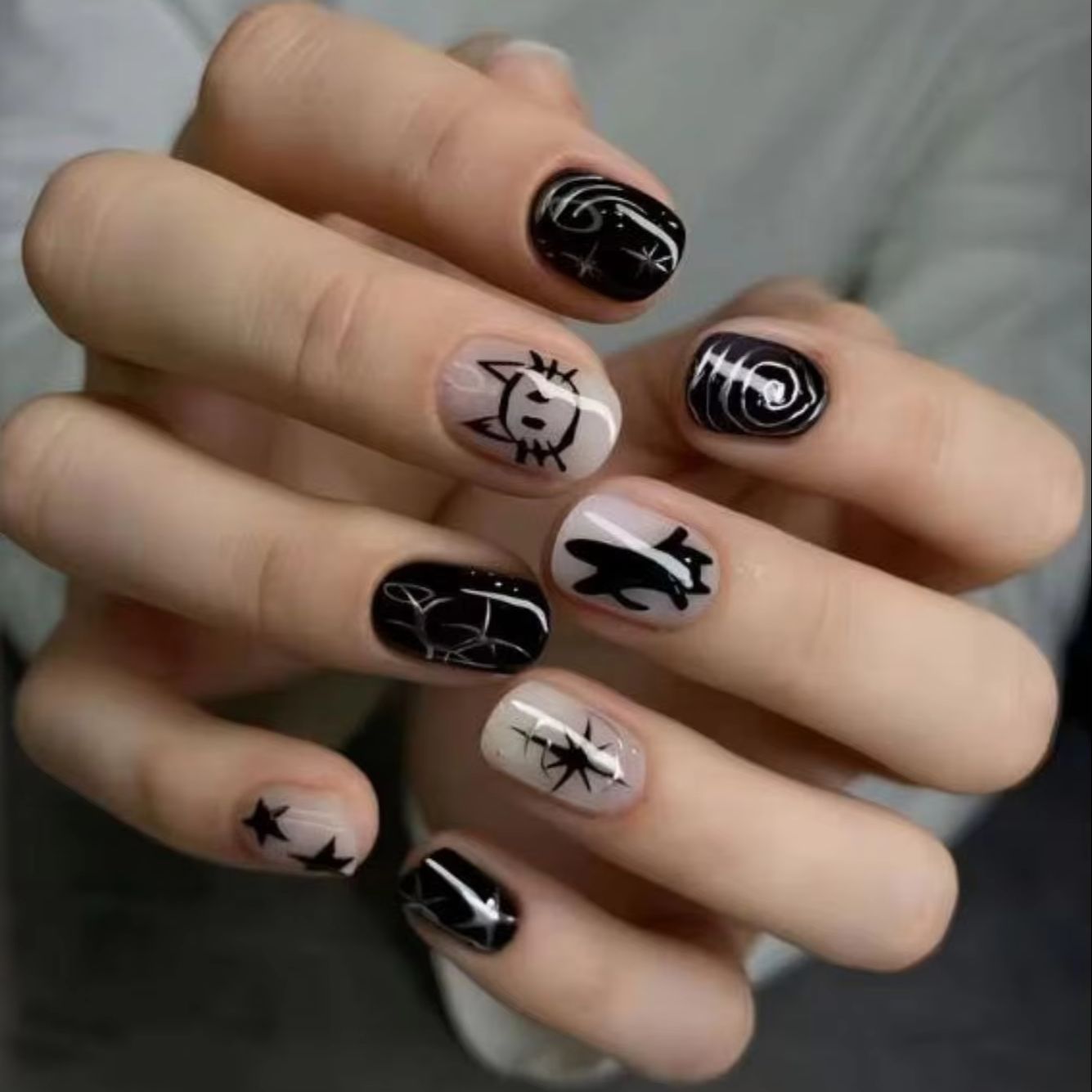 Nail Art Wedding - 24個入り ネイルアート スイートクール スパイスガールズ キトゥンズ スターズ
