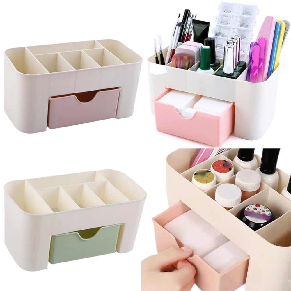 Nail Fan Brush - ネイルアートオーガナイザーデスクトップ引き出し化粧品収納ボックス化粧ブラシオーガナイザーボックスジュエリー口紅マスクコンパートメント
