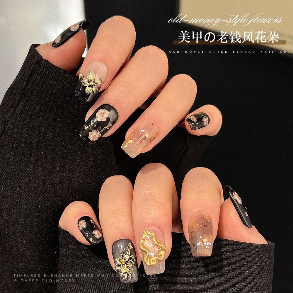 50個入り 3D オールドマネー風フラワーネイルチャーム レ - Nail Art Old Money のレビューと価格