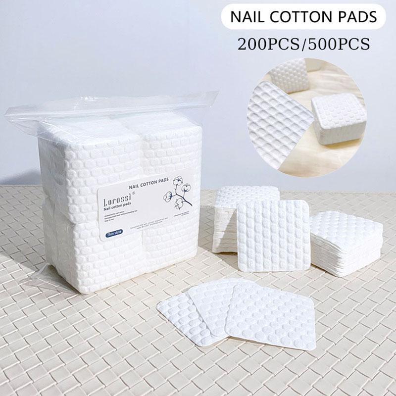 新しい 200/500 個ネイルコットンパッドポリッシュリム - Nail Art Gel のレビューと価格