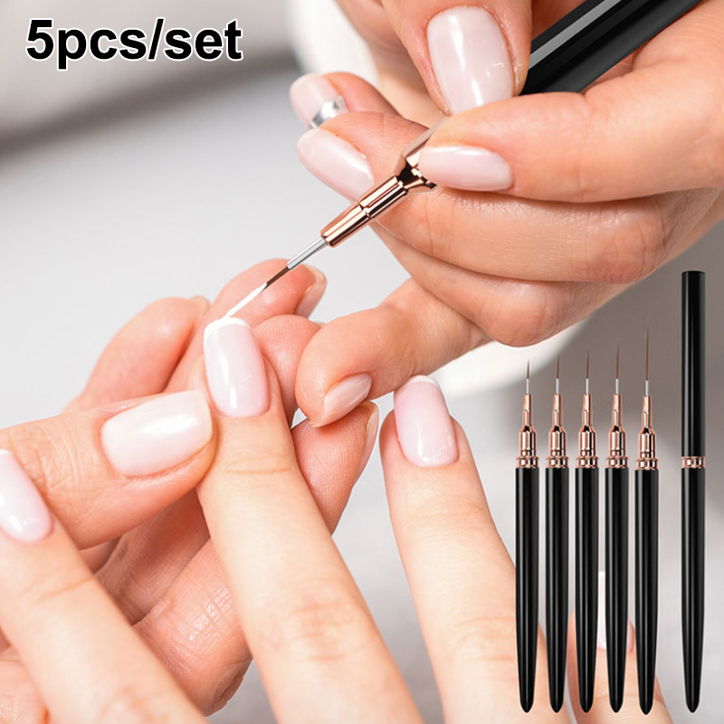 # 5 ピース/セットプロフェッショナルネイルアートライナー - Nail Fan Brush のレビューと価格