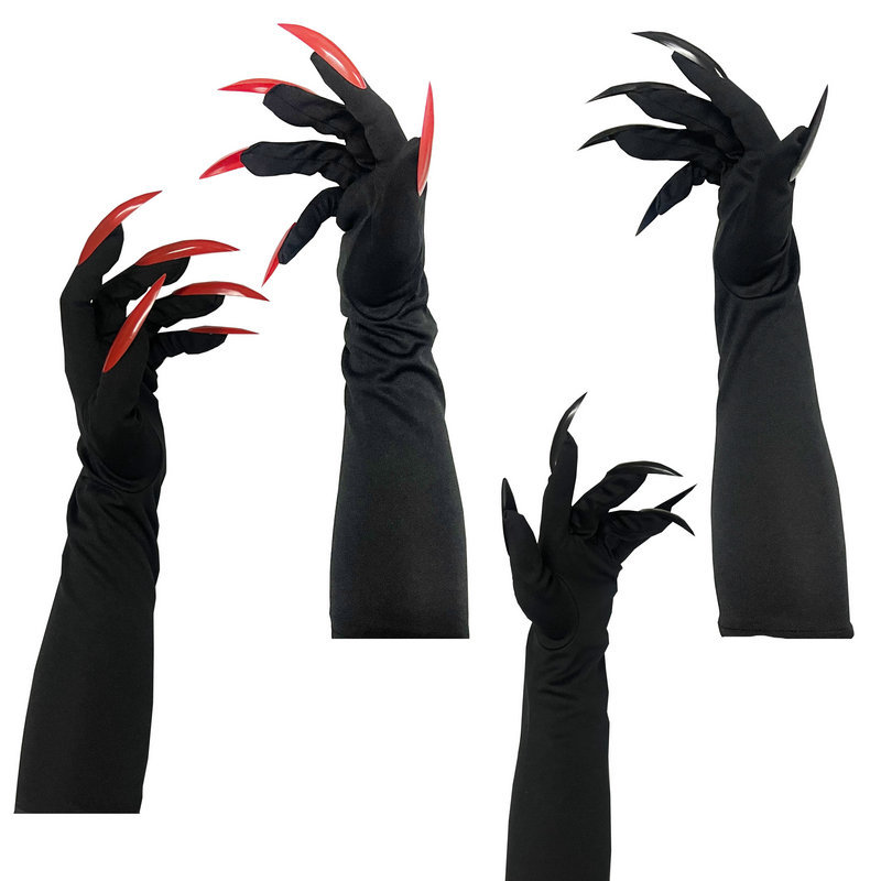 ハロウィン 40cm 怖い爪グローブ ロングネイル コスプレ - Nail Art Vampire のレビューと価格
