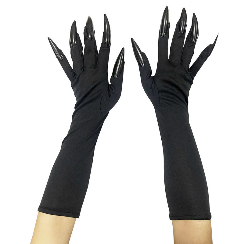 ハロウィン 40cm 怖い爪グローブ ロングネイル コスプレ - Nail Art Vampire のレビューと価格
