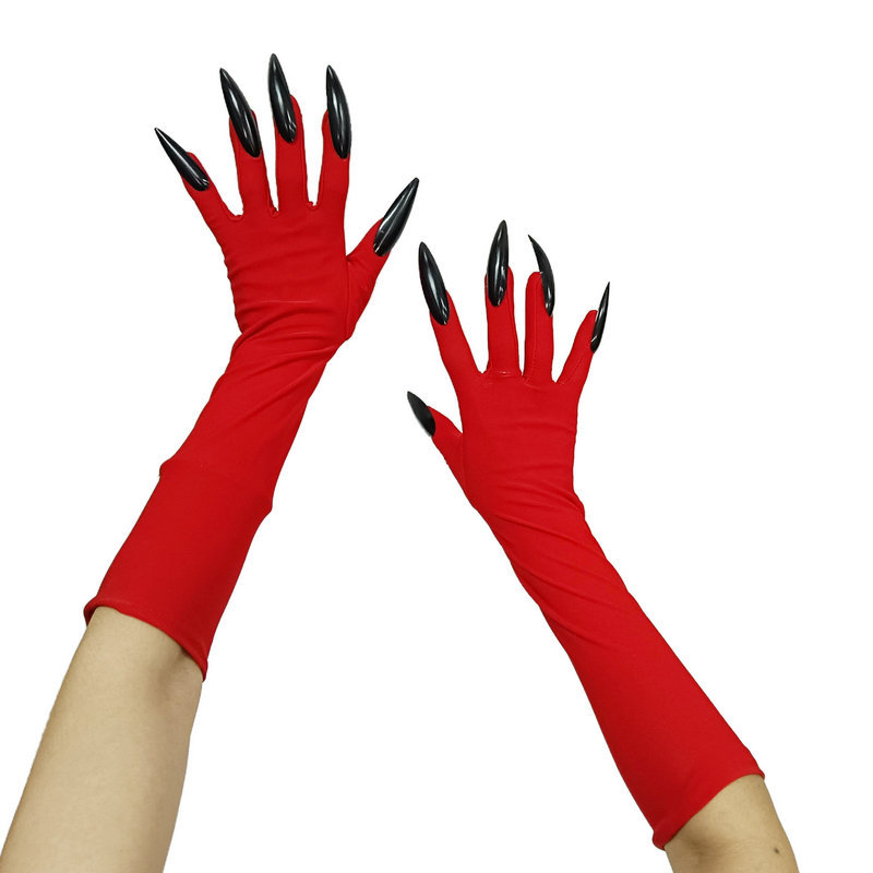 ハロウィン 40cm 怖い爪グローブ ロングネイル コスプレ - Nail Art Vampire のレビューと価格