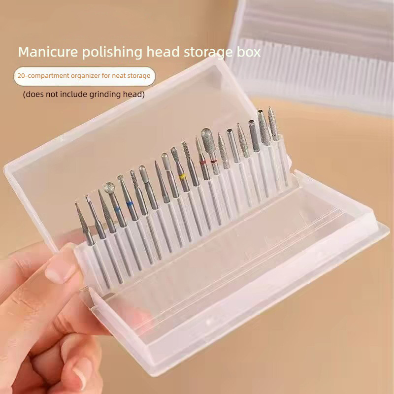1/2/3 個 20 スロットクリアネイルドリルビットブラシ - Nail Fan Brush のレビューと価格