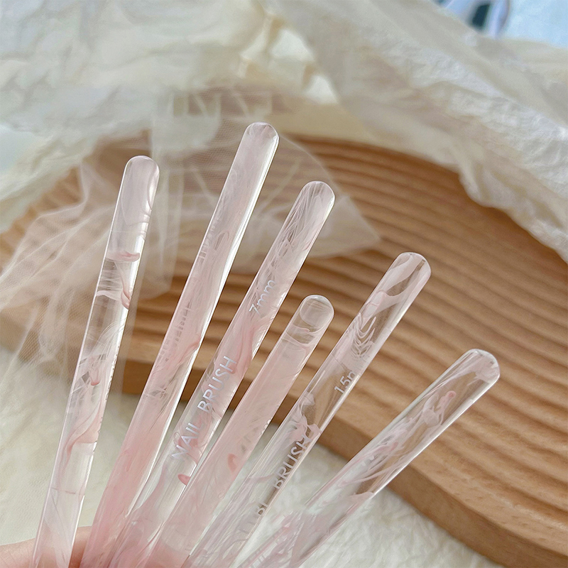 新しい1個入りネイルアートブラシ、複数種類、極細で超長のワイ - Nail Fan Brush のレビューと価格