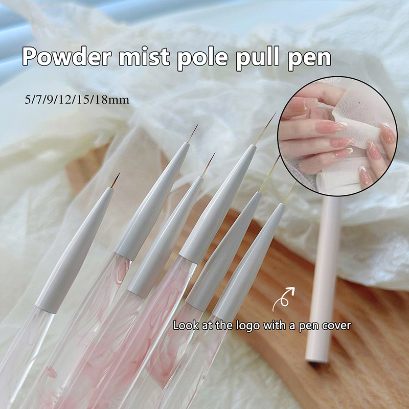 新しい1個入りネイルアートブラシ、複数種類、極細で超長のワイ - Nail Fan Brush のレビューと価格