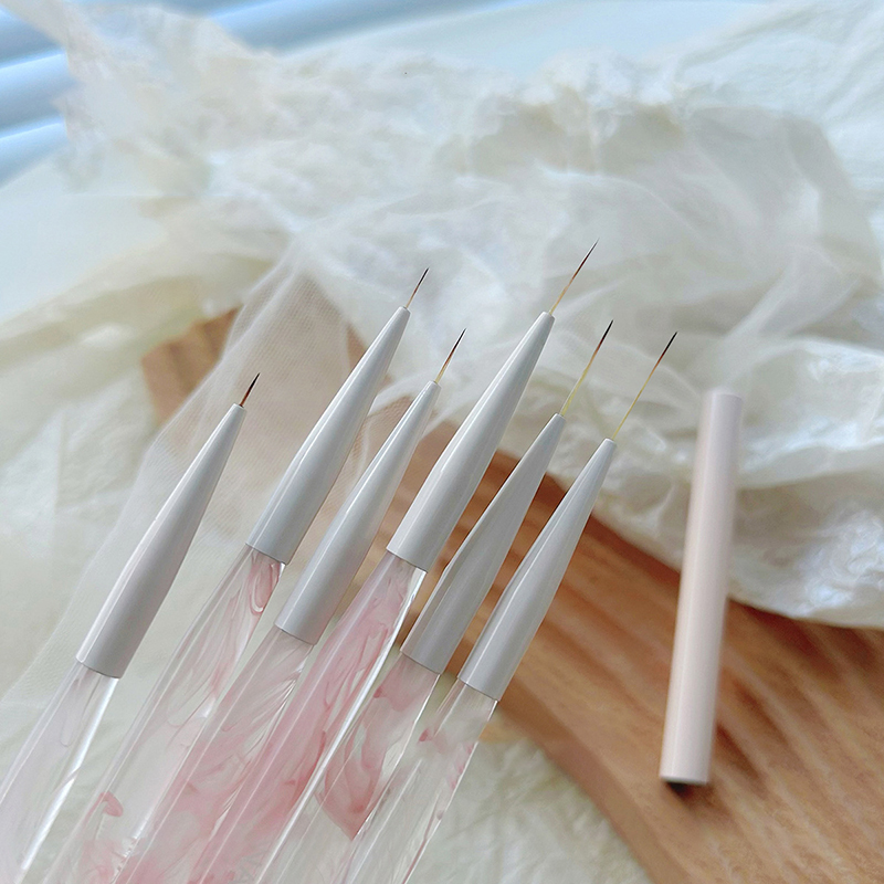 新しい1個入りネイルアートブラシ、複数種類、極細で超長のワイ - Nail Fan Brush のレビューと価格