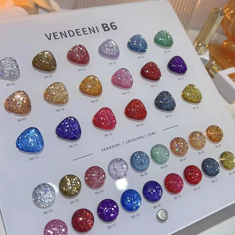 VENDEENI 18色 12色グリッターキャッツアイネイル - Nail Art Gel のレビューと価格